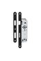 Luxury Anka (BATHROOM-WC TYPE) Matte Black Square Badge Door Handle Door Lock Set of 2 - 5