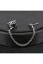 Double Combination Flower Gothic Double Cross Chain Snap-Dangling Zircon 316l Steel Earring Single - 2