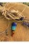 7 Chakra Natural Stone Pandule Cut Women's Necklace - Certified - 3