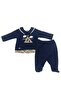Baby Boy Cotton Long Sleeve Snap Suit - 2