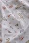 Muslin Cloth Cover Fox Pattern 120x120 cm + 4 Mouth Wipes - 3