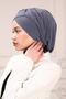 Crossed Practical Casual Bonnet - Tesettür Füme - 3