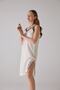 Women's Cream Musical Note Wood Printed Nightgown