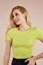 Women's Light Green Chain Detailed Camisole Blouse - 4