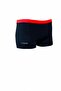 Boy's Black Red Neon Yellow Printed Boxer Swimmer Sea Pool Beach Swimsuit - 3