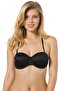 Women's Black Silicone Non-Supported Back Transparent Bra New Season