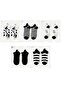 5 Pairs Cow Embroidered Cotton Booties Socks Set - 3