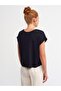 Women's Black Wide Sleeve Short T-Shirt - 3