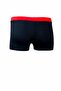 Boy's Black Red Neon Yellow Printed Boxer Swimmer Sea Pool Beach Swimsuit - 4