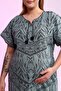 Şilebezi Leopard Pattern Short Sleeve Maternity Dress - 3