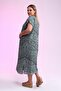 Şilebezi Leopard Pattern Short Sleeve Maternity Dress - 4