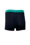 Boy's Black Green Neon Orange Printed Boxer Swimmer Sea Pool Beach Swimsuit - 4