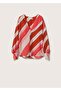 Wide Cut Patterned Blouse - 3