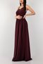 Purple Glitter Design Strap Slit Detail Long Length New Season Dress New Season Dress 140998 Trend 022 - 3