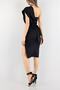 Flexible Black Scuba Fabric Stylish Midi Length Evening Dress Graduation Dress Emr-581705 618 - 2