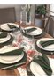 American Service, Winter Garden 6 Plates, 6 Napkins and Runner, New Year, Christmas Table - 2