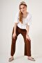 6543 Knitted Trousers - Brown - 2