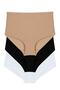 3-Piece Women's Mixed Color Modal Soft Breathable High Waist Panties