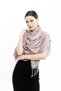 Shawl - Gray & Red - Polyester Free - 4