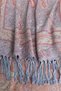 Shawl - Gray & Red - Polyester Free - 8