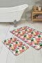 Colorful Autumn Leaves Special Design 2-Piece Non-Slip Base Bathroom & Kitchen Mat Set