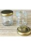 Faya Home 40 Cc Mini Glass Jar Gold Lid 50 Pieces - 2