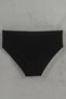 Pack of 6 Women's Black Cotton Soft Breathable High Waist Bato Panties - 3