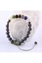Certified Chakra Natural Stone Macrame Bracelet - 8 Mm B763 - 3