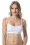 Women's Rope Strap Bustier Sports Combed Cotton Half Athlete Bra with Pads