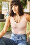 Women's Powder Ladder Collar Crop Knitwear Blouse BLZ-19001800 - 3