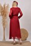 Women's New Season Double Breasted Collar Chiffon Maternity Dress - 5