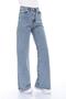Women's Snow Wash Loose Leg Lycra Jean Loose Leg Palazzo Jean