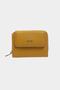 3802 Genuine Real Leather Small Women's Wallet Flother Yellow