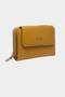 3802 Genuine Real Leather Small Women's Wallet Flother Yellow - 2