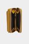 3802 Genuine Real Leather Small Women's Wallet Flother Yellow - 5