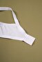 Women's Aysemin Lace Detailed Gathering White Bra D Cup - 3