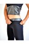 Polymer Coated Inside Fat Burning Navy Blue Undershirt and High Waist Tights Thermal Corset Underwear Set - 9