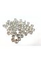 8mm Rivoli Round Case Planted White Glass Stone (100 Pieces)