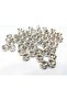 8mm Rivoli Round Case Planted White Glass Stone (100 Pieces) - 2