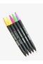 Twinliner Thin and Thick Double Tip Pen 21 Colors Set with Crystal Pen Holder - 4