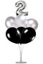 Silver 2 Number Balloon Stand