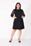 Dress with Chiffon Sleeve and Pocket Detail on the Front