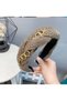 New Season Fashion Wool Knitting Metal Chain Luxury Crown Brown