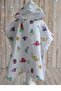 White Dınos World Muslin Poncho 60Cmx68Cm