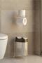 Yutan Cover Trash Can & Toilet Paper Holder White+White Mg098