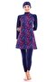 Women's Navy Blue Hijab Swimsuit - 3