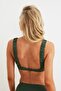 Green Gather Detailed Underwire Bikini Top TBESS21BU0035 - 5