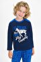 Base. Polo Assn Licensed Navy Blue Boys' Pajama Set - 2