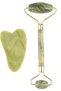 Double Sided 2-Piece Skin Facial Massage Tool Jade Roller Jade Stone Set