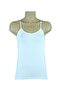 3-Piece White Ribbed Satin Thread Strap Undershirt